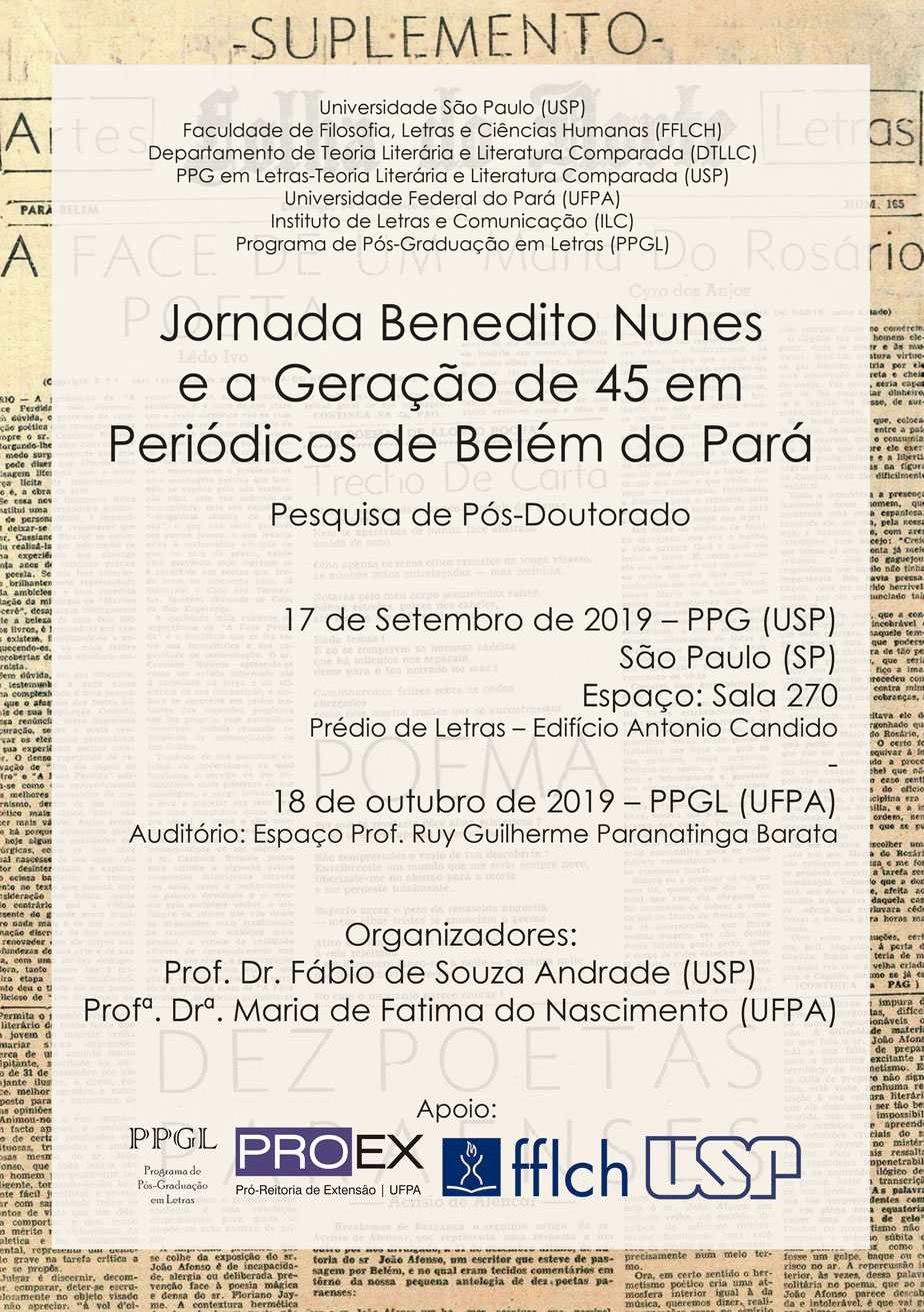 JORNADA BENEDITO NUNES E A GERAÇÃO DE 45 EM PERIÓDICOS DE BELÉM DO PARÁ